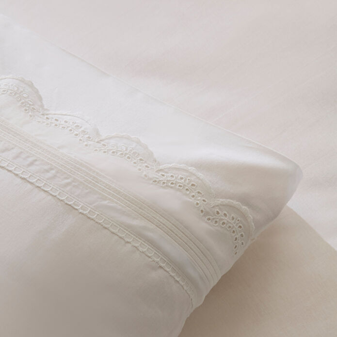 Karaca Home Ovelın Çift Kişilik Nevresim Takımı Beyaz