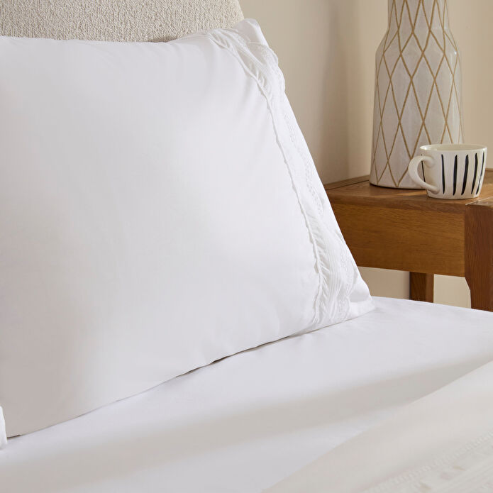 Karaca Home Ovelın Çift Kişilik Nevresim Takımı Beyaz