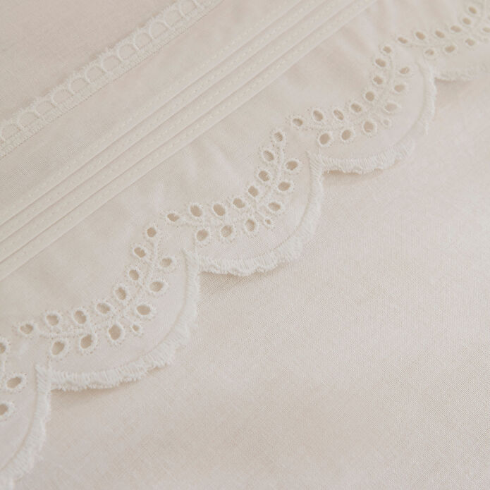 Karaca Home Ovelın Çift Kişilik Nevresim Takımı Beyaz