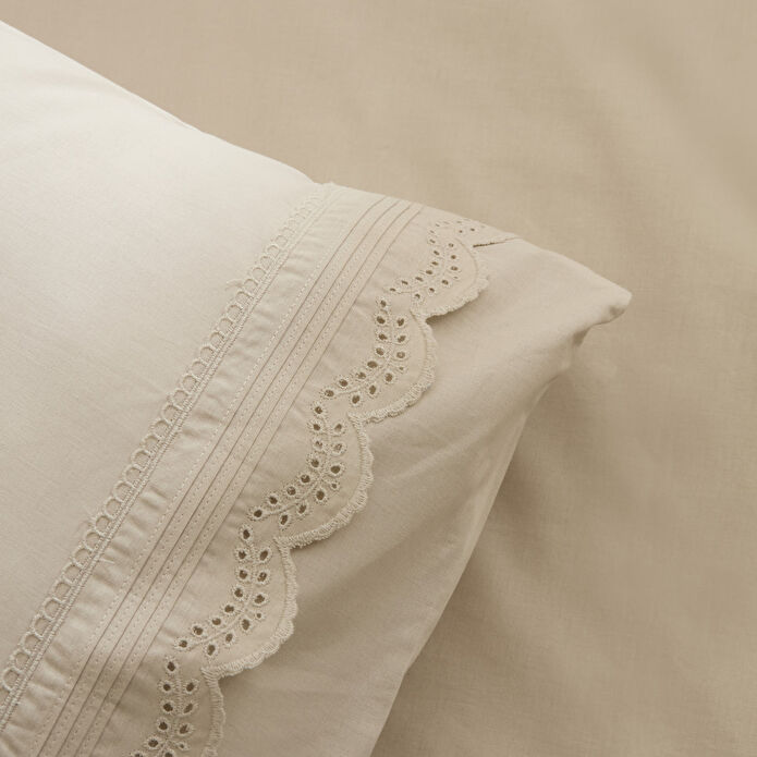 Karaca Home Ovelin Çift Kişilik Nevresim Takımı Bej