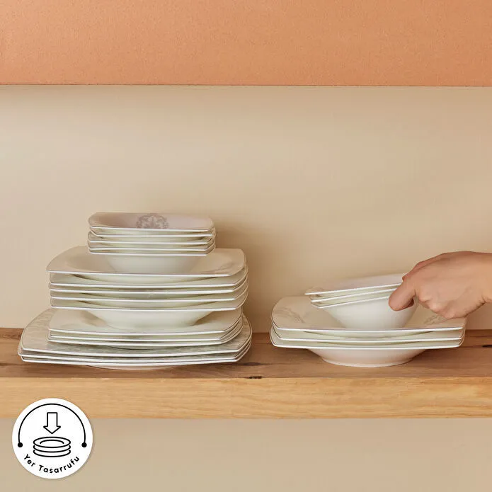 Karaca Fine Pearl Paris 58 Parça 12 Kişilik Yemek Takımı