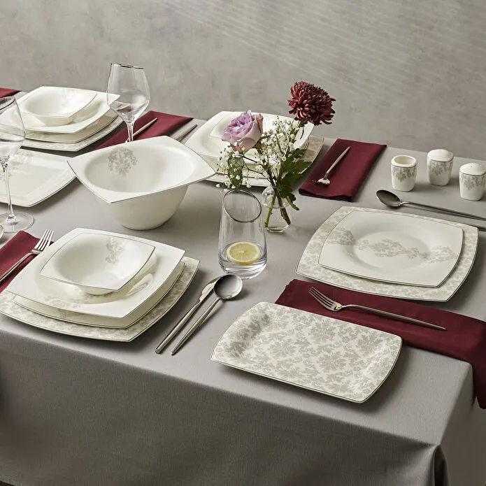 Karaca Fine Pearl Paris 58 Parça 12 Kişilik Yemek Takımı