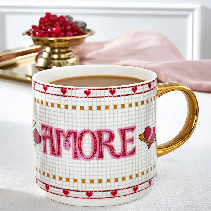 Karaca Lovemore 2 Kişilik Mug Kupa Seti 420 ml