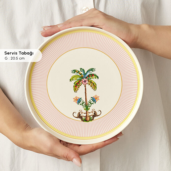 Karaca Stream Bone Floric 28 Parça 6 Kişilik Kahvaltı Seti