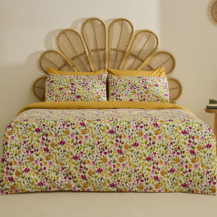 Sarah Anderson Bloomsy Çift Kişilik Nevresim Takımı Pembe