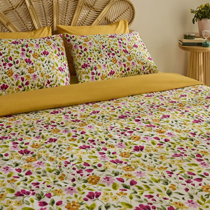 Sarah Anderson Bloomsy Tek Kişilik Nevresim Takımı Pembe