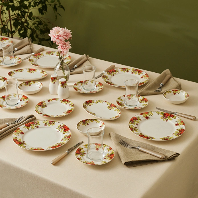 Karaca Elegance Bone Montebello 60 Parça 8 Kişilik Yemek Takımı