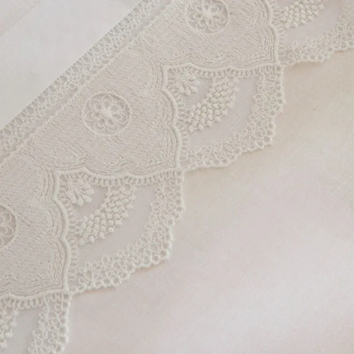 Karaca Home Teora Dantelli Çift Kişilik Nevresım Takımı Beyaz