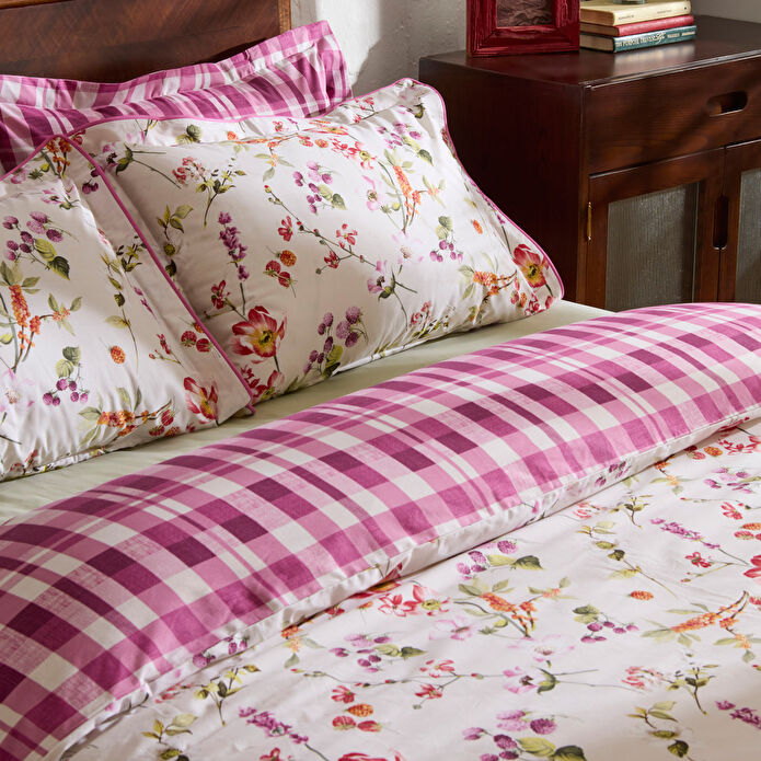 Karaca Home Berry Hills Çift Kişilik Nevresim Takımı Mürdüm