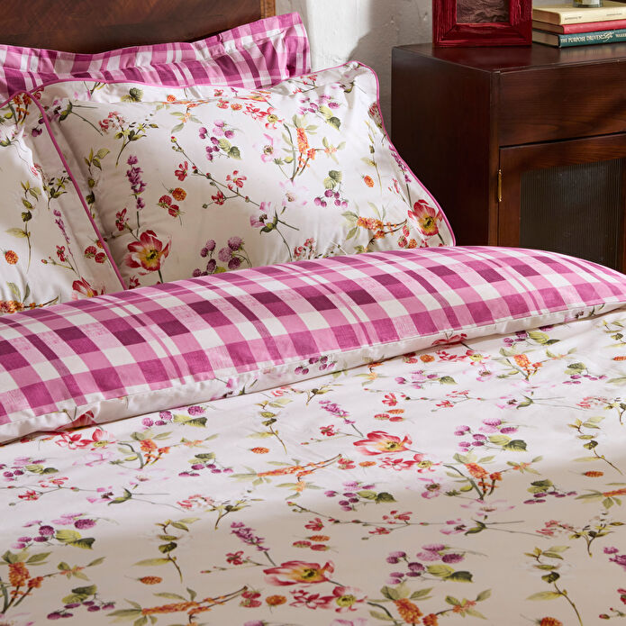 Karaca Home Berry Hills Çift Kişilik Nevresim Takımı Mürdüm