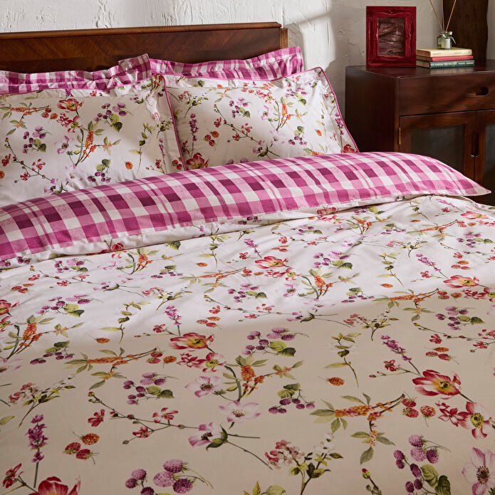 Karaca Home Berry Hills Çift Kişilik Nevresim Takımı Mürdüm