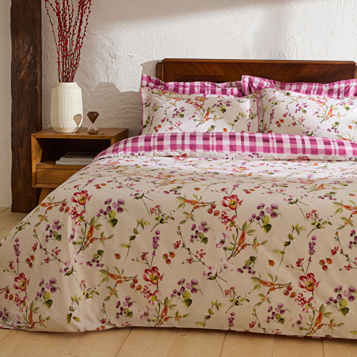 Karaca Home Berry Hills Çift Kişilik Nevresim Takımı Mürdüm