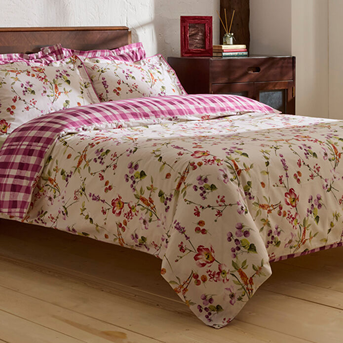 Karaca Home Berry Hills Çift Kişilik Nevresim Takımı Mürdüm