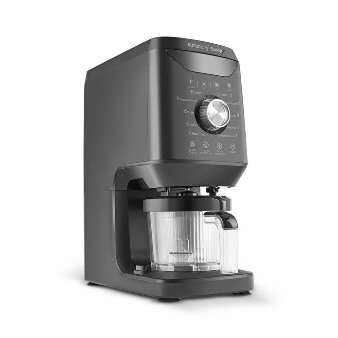 Karaca Scoopi 10 in 1 Dondurma Makinesi Matte Black