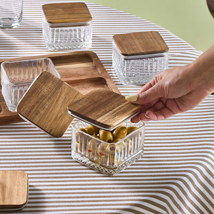 Karaca Mova Akasya 6'lı Tepsili Kahvaltılık