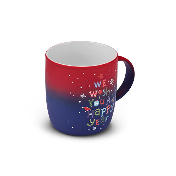 Karaca New Year Yılbaşı Soft Touch 4 Kişilik Kupa Seti 350 ml