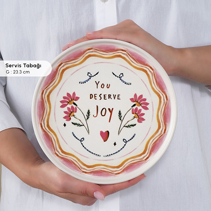 İstanbul Porselen La Bella Vita 14 Parça 6 Kişilik Kahvaltı Takımı