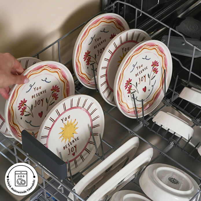 İstanbul Porselen La Bella Vita 14 Parça 6 Kişilik Kahvaltı Takımı