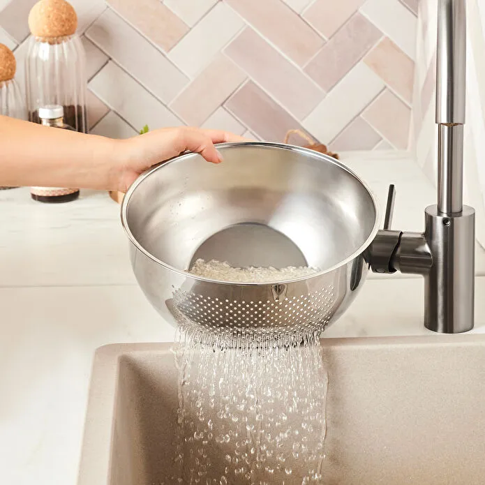 Karaca Mutfaksever Flow Çelik Yıkama ve Süzgeç Kabı 24 cm