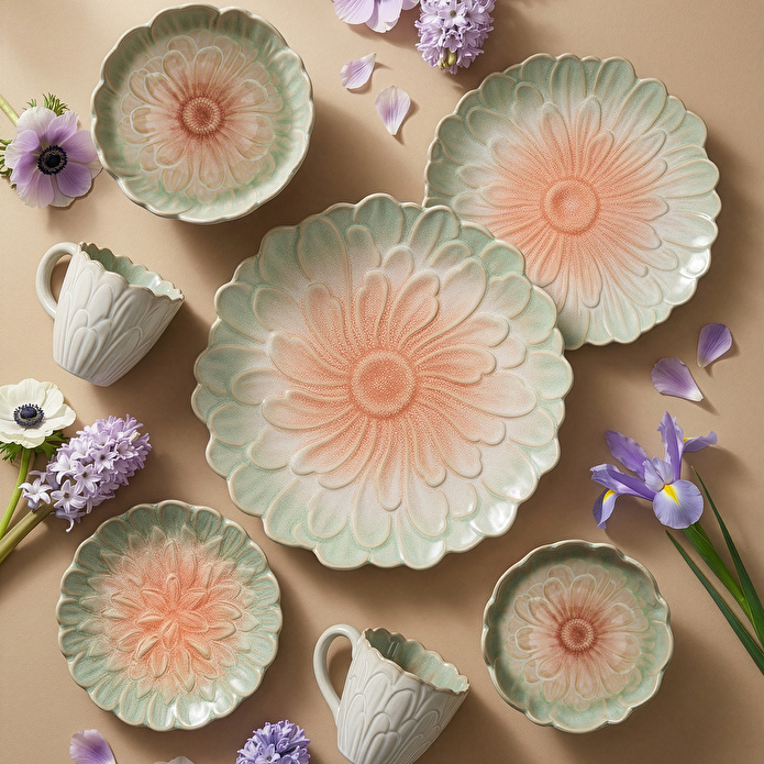 Karaca Magnolia Çukur Tabak 18 cm
