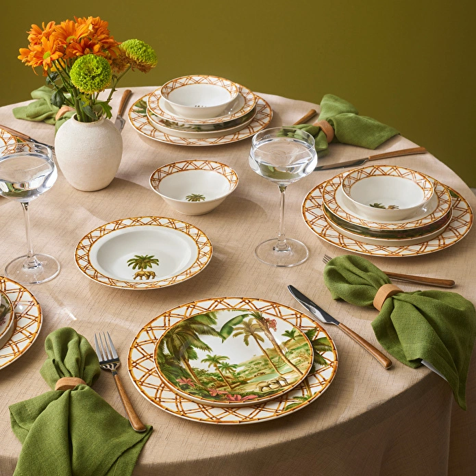 Karaca Forever Bone Bonet 24 Parça 6 Kişilik Yemek Takımı