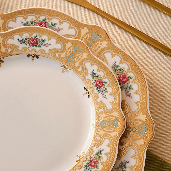 Karaca Forever Bone Majesty 24 Parça 6 Kişilik Yemek Takımı