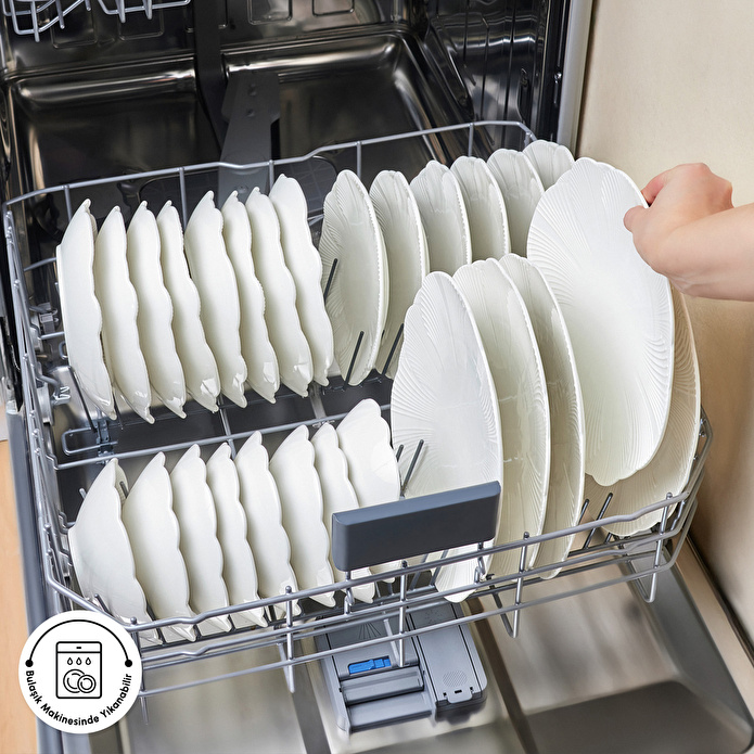 Karaca Stream Bone Floral White 53 Parça 12 Kişilik Yemek Takımı