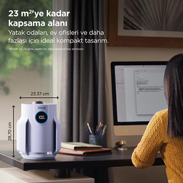Shark NeverChange5 Compact Pro Hava Temizleyici - Mor