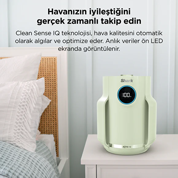 Shark NeverChange5 Compact Pro Hava Temizleyici - Yeşil