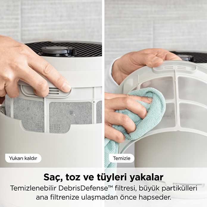 Shark NeverChange5 Compact Pro Hava Temizleyici - Beyaz
