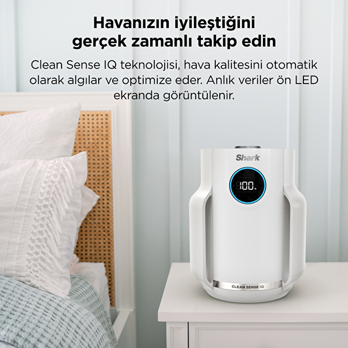 Shark NeverChange5 Compact Pro Hava Temizleyici - Beyaz
