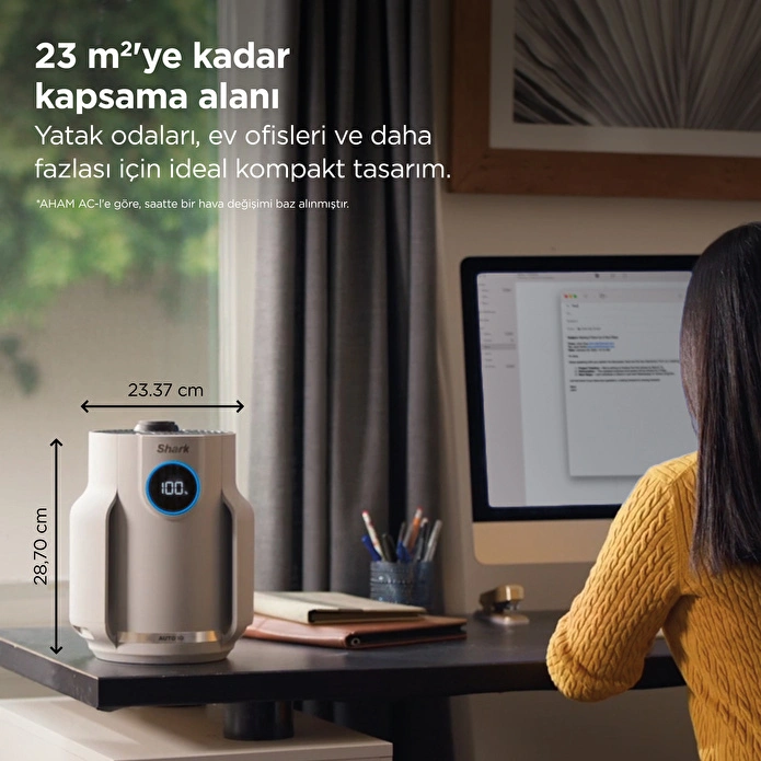 Shark NeverChange5 Compact Pro Hava Temizleyici - Beyaz