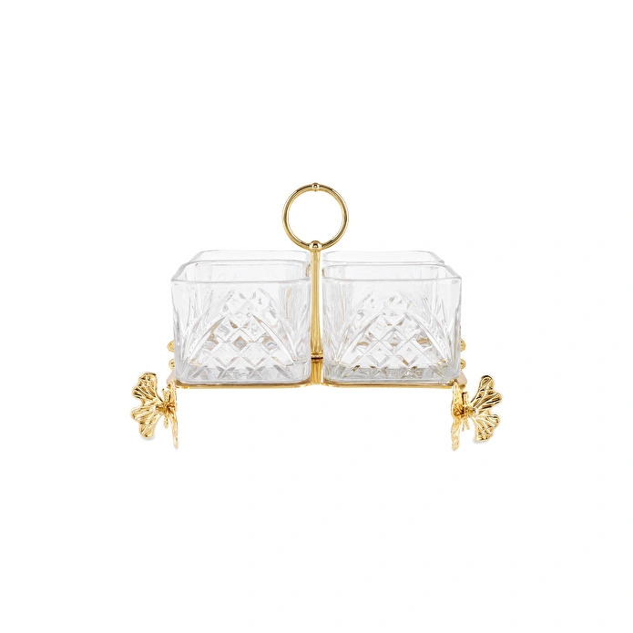 Karaca Home Lümina Dekoratif 4'lü Çerezlik 16x16 cm