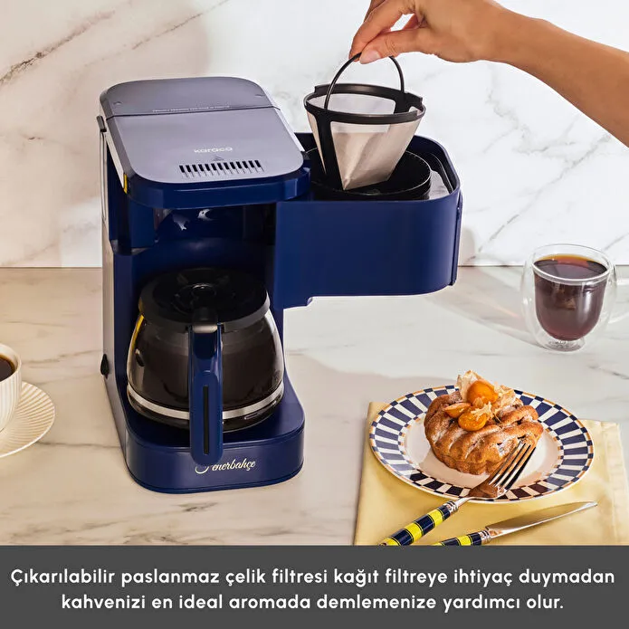 Karaca x Fenerbahçe Just Coffee Aroma 2 in 1 Filtre Kahve ve Çay Demleme Makinesi