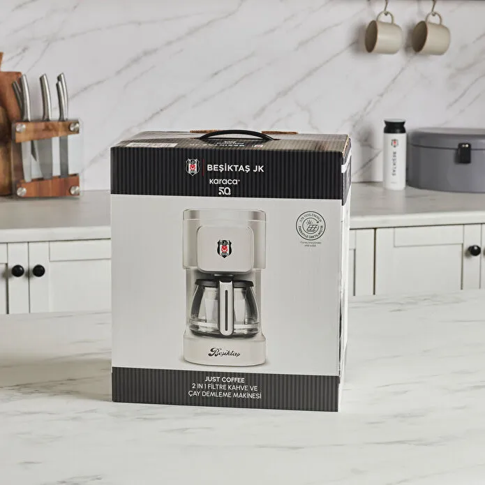Karaca x Beşiktaş Just Coffee Aroma 2 in 1 Filtre Kahve ve Çay Demleme Makinesi
