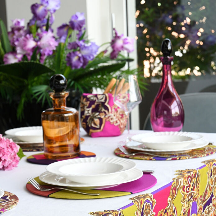 BM VESTI LA TAVOLA CACHEMİRE EKMEK SEPETİ