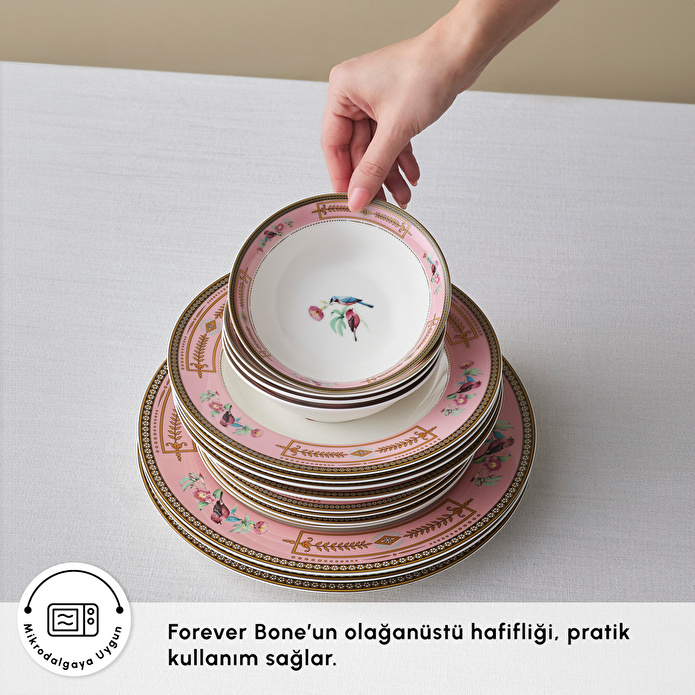 Karaca Forever Bone Calista 24 Parça 6 Kişilik Yemek Takımı