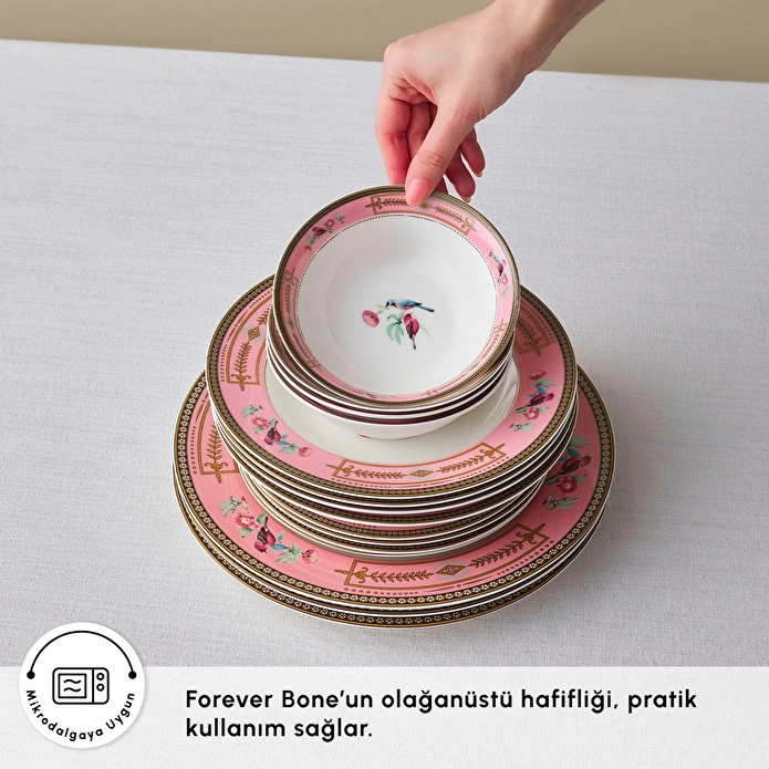 Karaca Forever Bone Calista 24 Parça 6 Kişilik Yemek Takımı