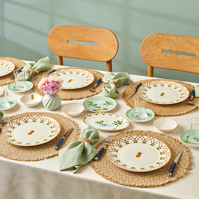 Karaca Forever Bone Pinello 26 Parça 6 Kişilik Kahvaltı Takımı