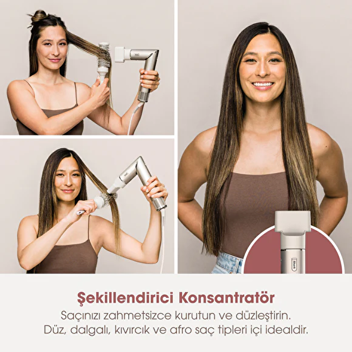Shark FlexStyle 3-in-1 Saç Kurutma Şekillendirme Sistemi - Stone