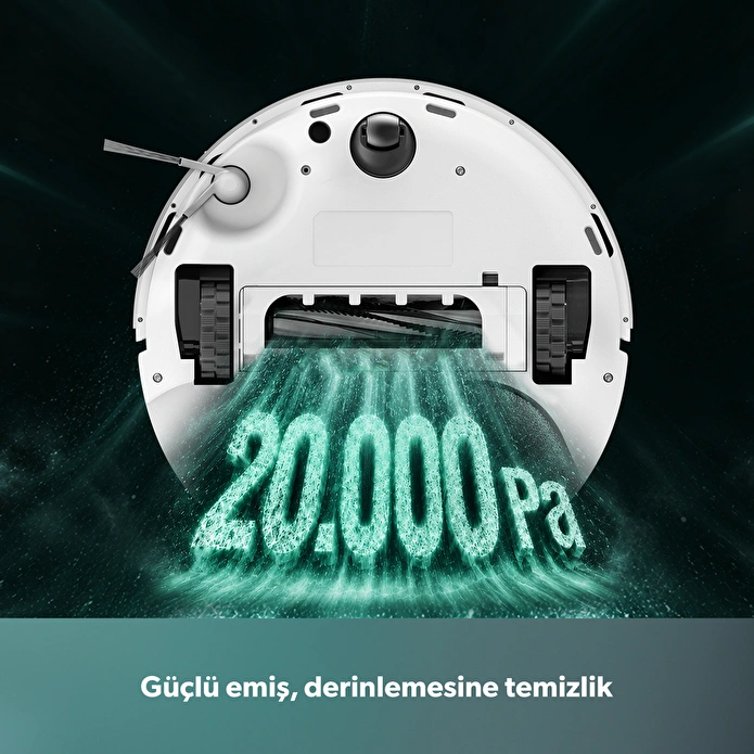 Homend Alex 30 Otomatik Boşaltım Sistemli Moplu 20.000 Pa Robot Süpürge