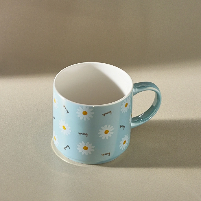 Karaca Daisy Lüsterli Mavi Mug 420 ml