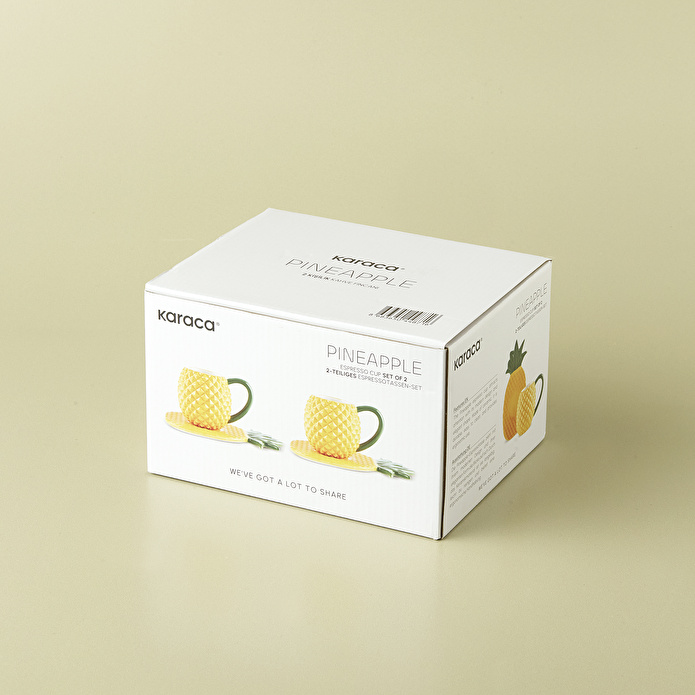 Karaca Pineapple 2 Kişilik Kahve Fincanı 90 ml