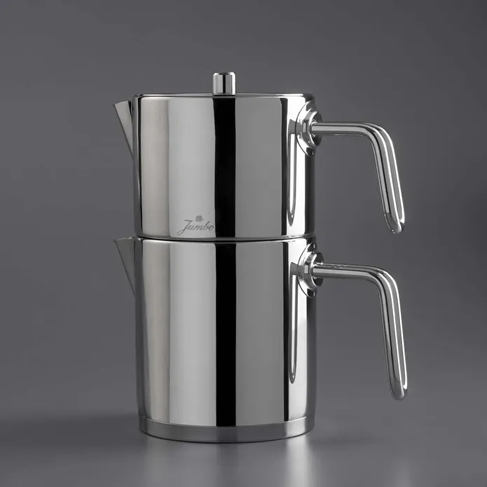 Jumbo Metalix 14 Parça Çelik Çeyiz Seti (Metalix 8 Parça Çelik Tencere Seti-Metalix Full Metal Çaydanlık-3'lü Cezve)