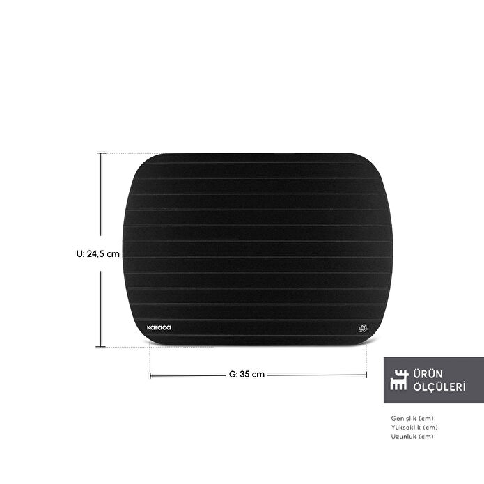 Karaca Mutfaksever Defrozlu Kesme Tahtası ve Buz Çözme Tepsisi