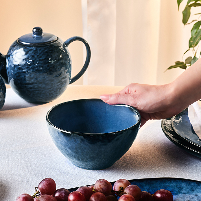 Karaca Nebula Blue Kase 15 cm