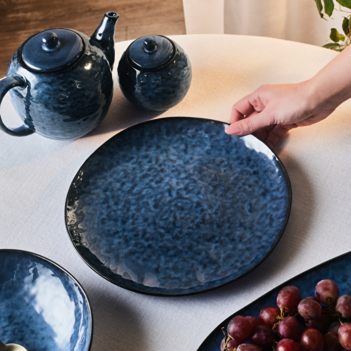 Karaca Nebula Blue Servis Tabağı 26 cm