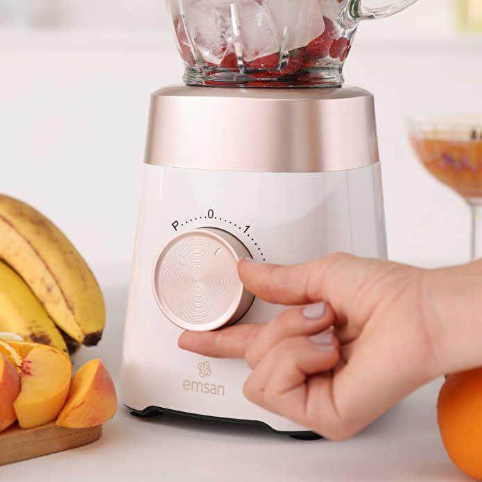 Emsan Multiblend Smoothie Blender Cream 1000W