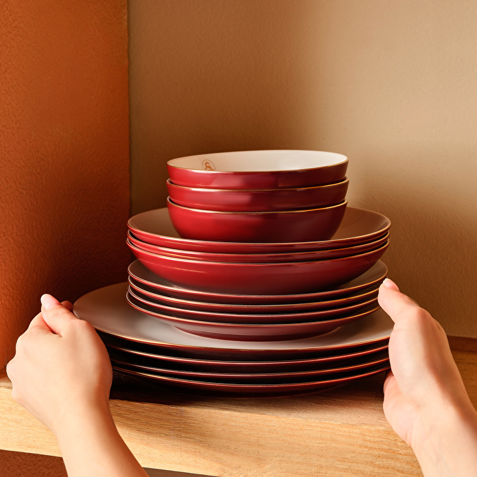 Karaca x Galatasaray Elegance Bone Gold 53 Parça Yemek Takımı