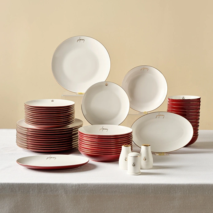 Karaca x Galatasaray Elegance Bone Gold 53 Parça Yemek Takımı